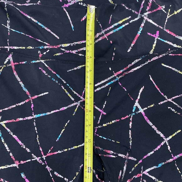 ZYIA Black Multicolor Patterned Leggings - Picture 12 of 13